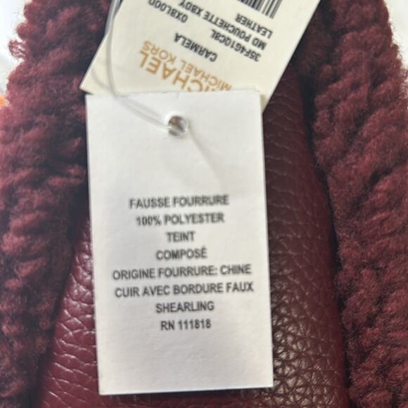 MICHAEL KORS CARMELA Medium Leather Chain Crossbody Shearling 
NWT - Picture 9 of 9